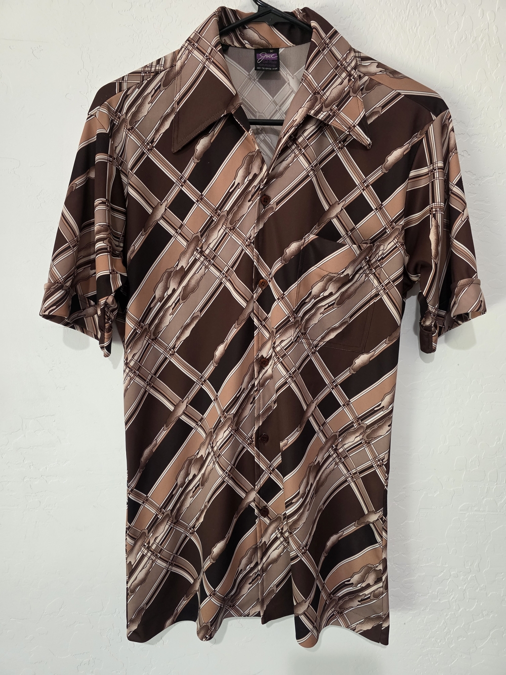 1970's Vintage Joel Cal-Made Never Iron Button Up Shirt